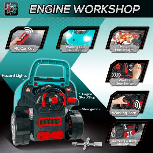 Kids Mechanic Car Repair Set - Image 3