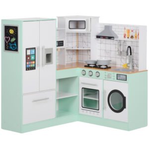 Corner Kids Kitchen Playset with Chalkboard