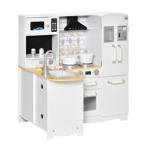 Corner Play Kitchen Set with Sound Effect