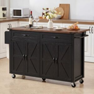 Rolling Kitchen Cart on Wheels