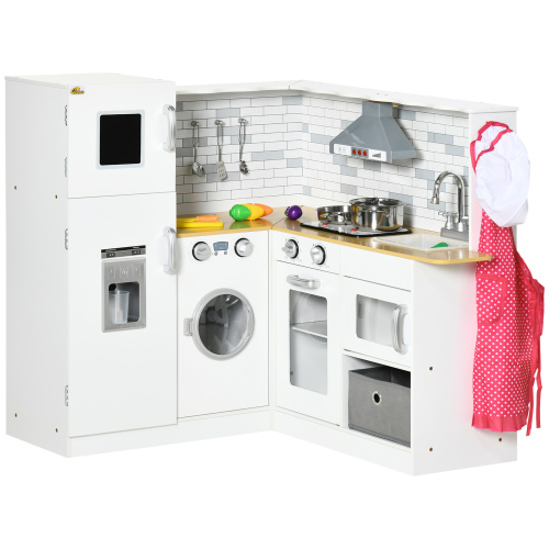 Large Wooden Kitchen with Washing Machine