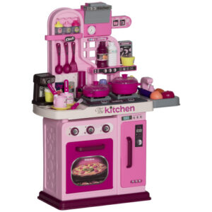 Kids Kitchen Playset Toy Kitchen with Lights