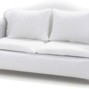Scale Miniature Couch Wooden Sofa Dollhouse