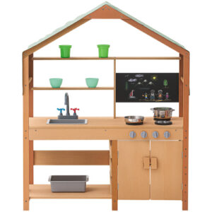Wooden Mud Kitchen Outdoor Toy Play Kitchen Set