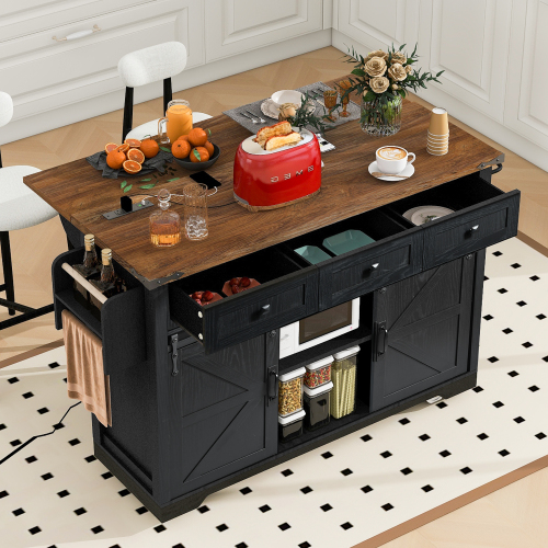 Spice Rack Rolling Kitchen Cart on Wheels - Image 2