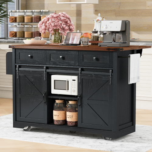 Spice Rack Rolling Kitchen Cart on Wheels