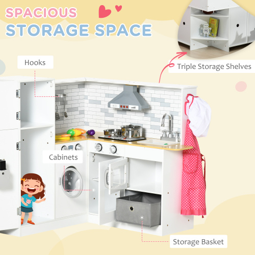 Large Wooden Kitchen with Washing Machine - Image 2