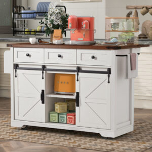 Spice Rack Rolling Kitchen Cart on Wheels