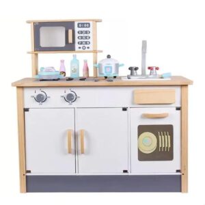 Kids Educational Toys Wooden Cooking Game Pretend Play Wooden Kitchen Sets For Kids