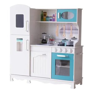 Multifunctional Kitchen Toys Kids Wooden Toy Kitchen with Cooking Accessories