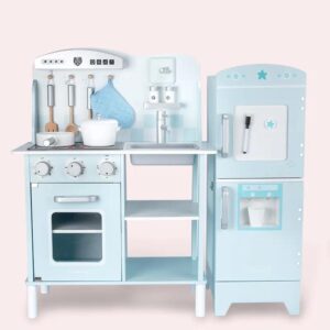 wooden Happy Kitchen Vegetable Refrigerator Accessories Cooking Toy Set Pretend Play Big Kitchen Toys